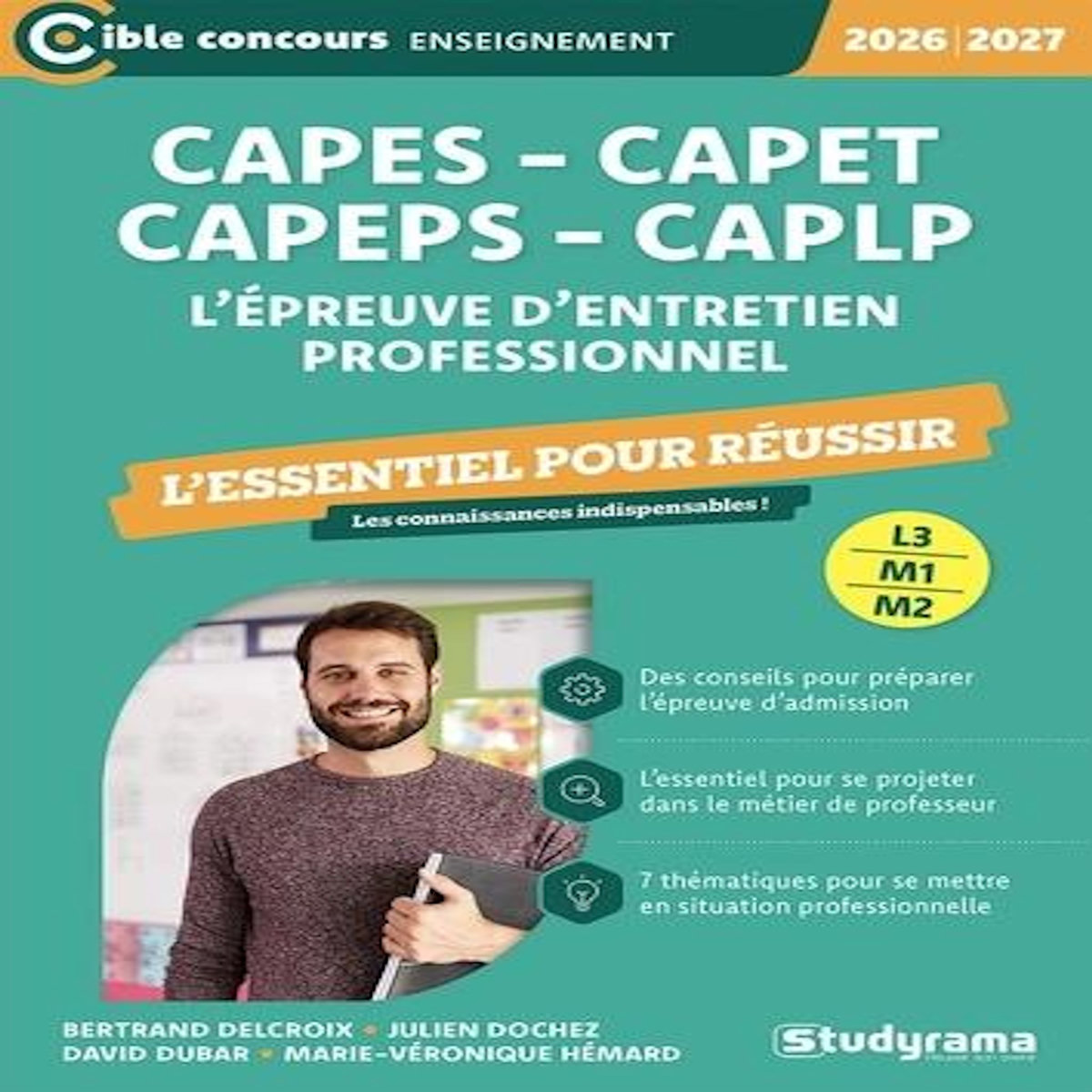L'EPREUVE D'ENTRETIEN PROFESSIONNEL CAPES, CAPET,  CAPEPS, CAPLP. EDITION 2026-2027, Delcroix Bertrand