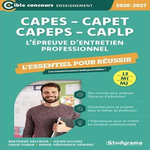 L'EPREUVE D'ENTRETIEN PROFESSIONNEL CAPES, CAPET,  CAPEPS, CAPLP. EDITION 2026-2027, Delcroix Bertrand
