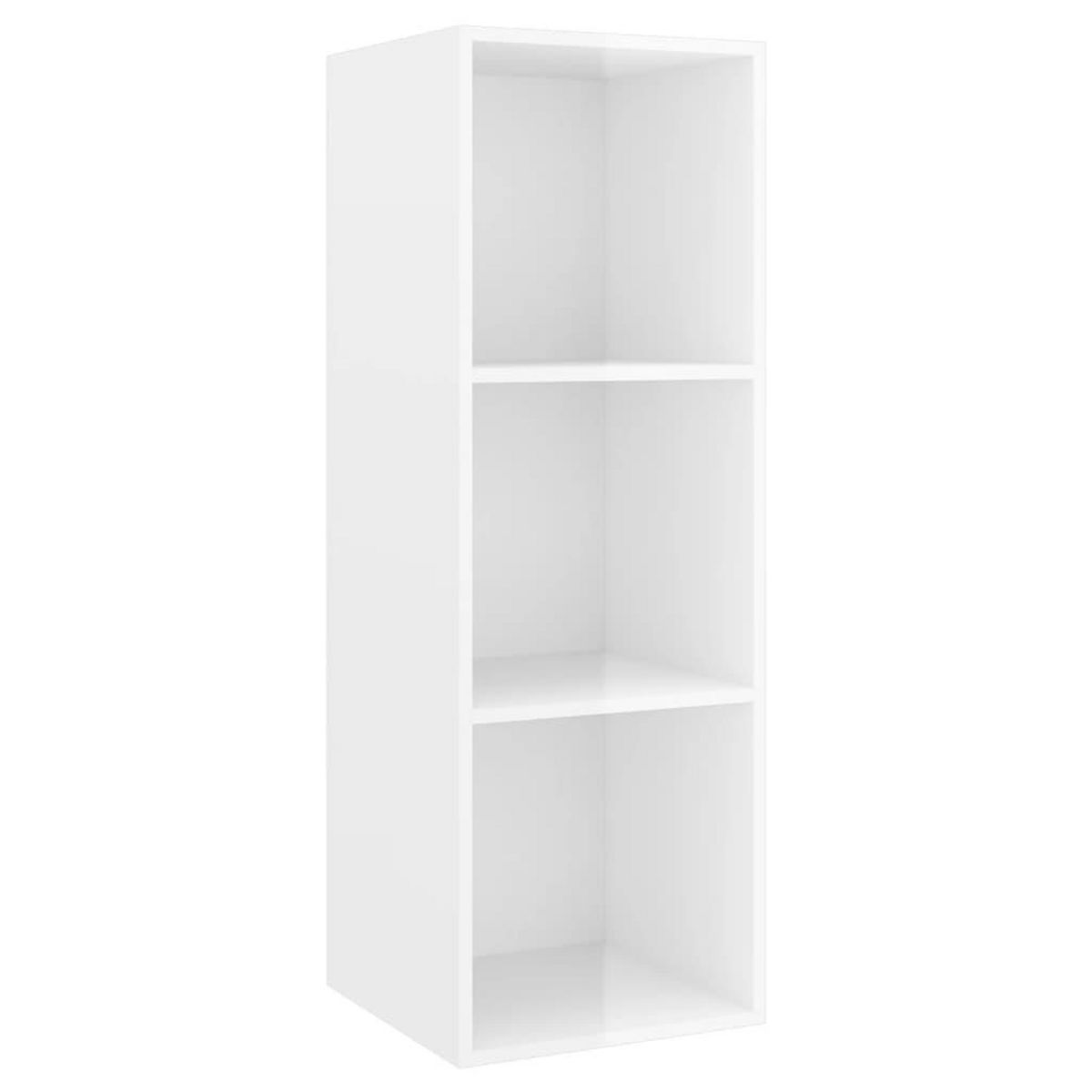 VIDAXL Ensemble de meubles TV 3 pcs Blanc brillant Bois d'ingenierie