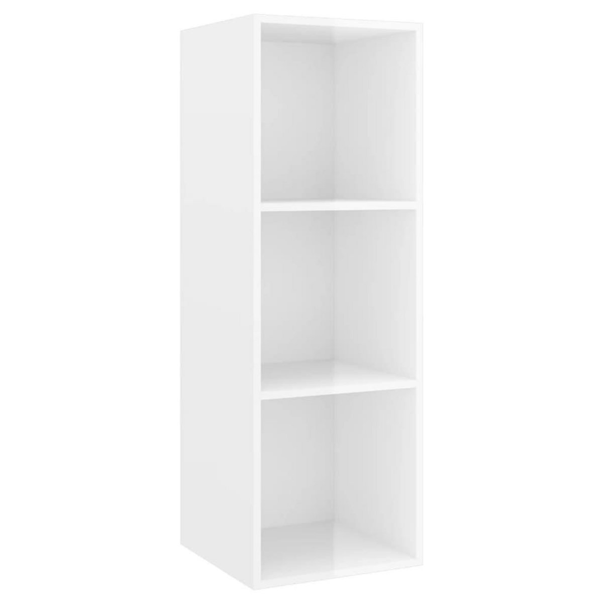 VIDAXL Ensemble de meubles TV 3 pcs Blanc brillant Bois d'ingenierie