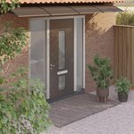 VIDAXL Auvent de porte Noir 400x100 cm Polycarbonate
