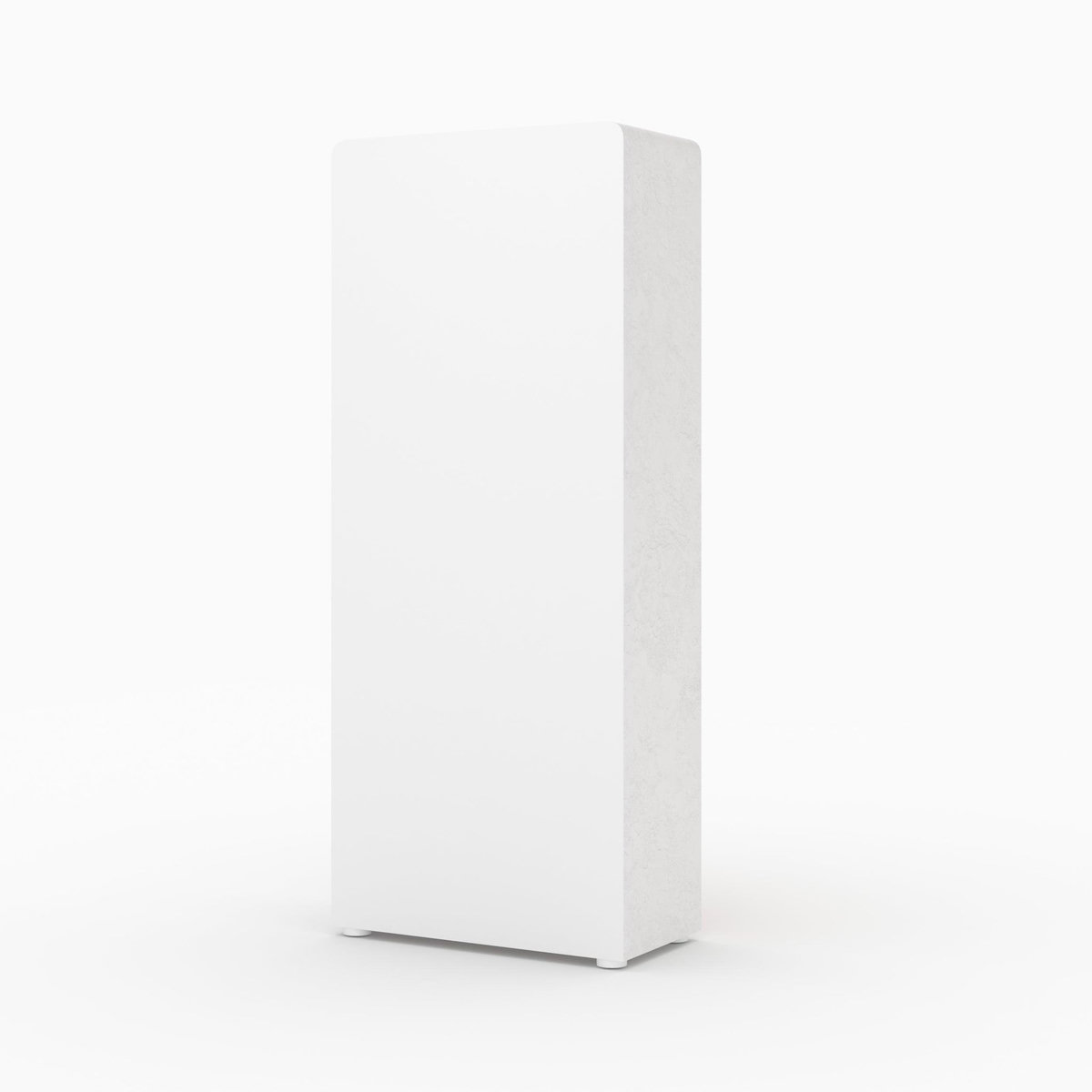 Rendez vous déco Bibliothèque en plâtre blanc cassé et bois d'acacia-Fira