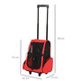 Voir la diapositive 3 : PAWHUT 2 en 1 trolley chariot sac a dos sac de transport a roulettes pour chien chat