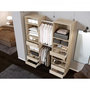 Voir la diapositive 2 : MARKET24 Kit dressing 2 colonnes - Décor chene clair - 6 tiroirs - 2 barres de penderie - L 177 x P 48 x H 200,2 cm - COMBI