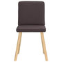 Voir la diapositive 4 : VIDAXL Chaises a manger lot de 2 marron fonce tissu