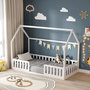 Voir la diapositive 4 : MINEA MINEA | Lit cabane avec barrière NID ENCHANTE 90x190 cm (matelas non inclus)