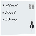 VIDAXL Tableau noir magnétique mural Verre 60x60 cm