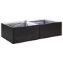 Voir la diapositive 2 : VIDAXL Jardiniere Noir 157x80x40 cm Resine tressee