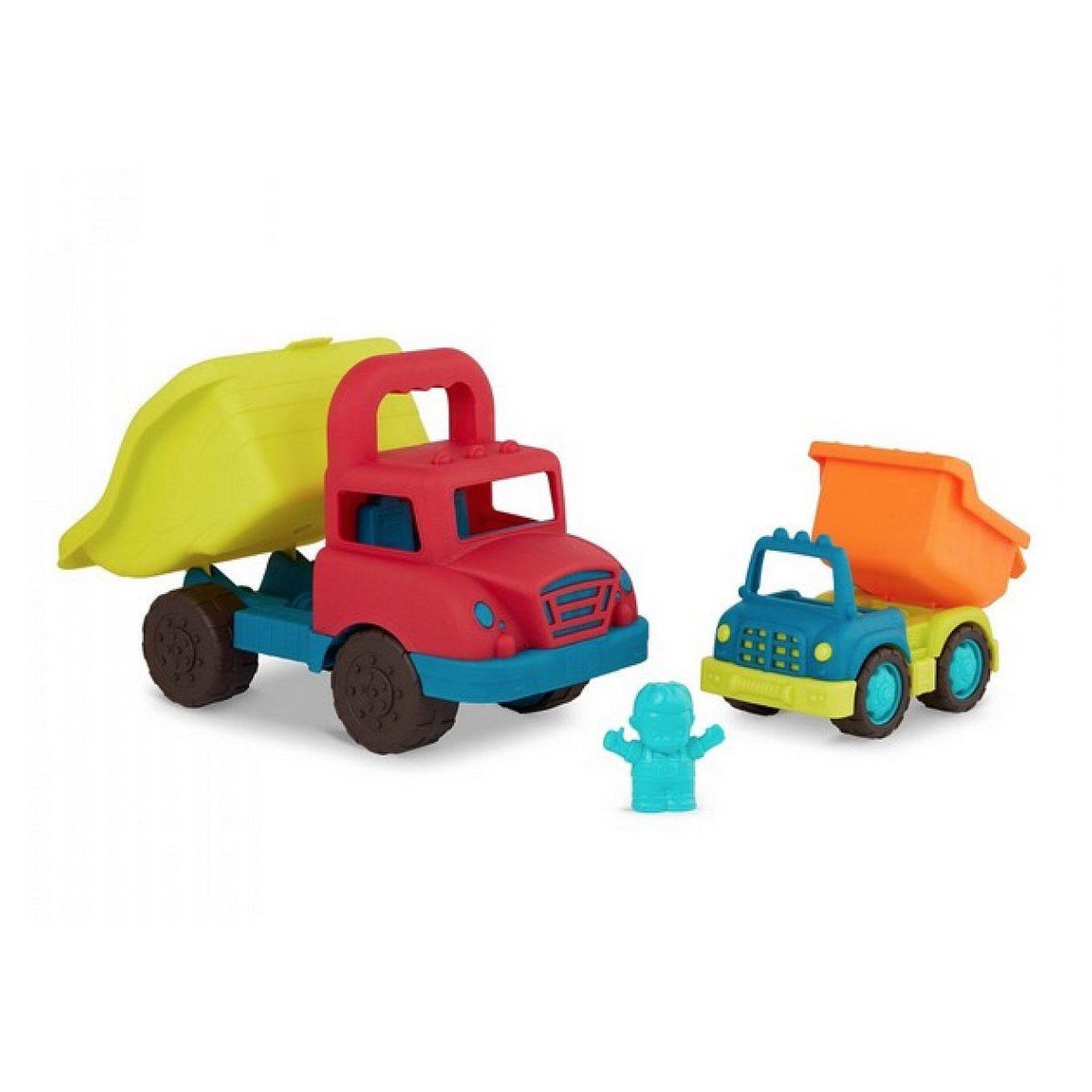 mybtoys Set de 2 camions benne - grand et petit