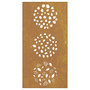 Voir la diapositive 5 : VIDAXL Decoration murale jardin 105x55 cm acier corten design feuille