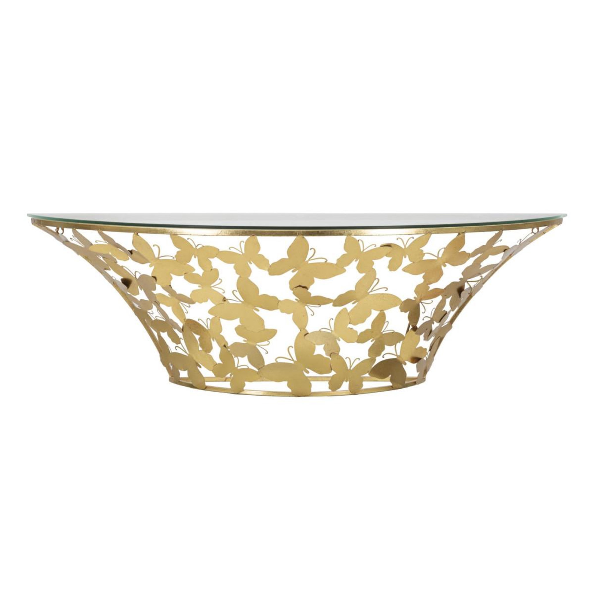 Paris Prix Console murale design  butterfly  120cm or
