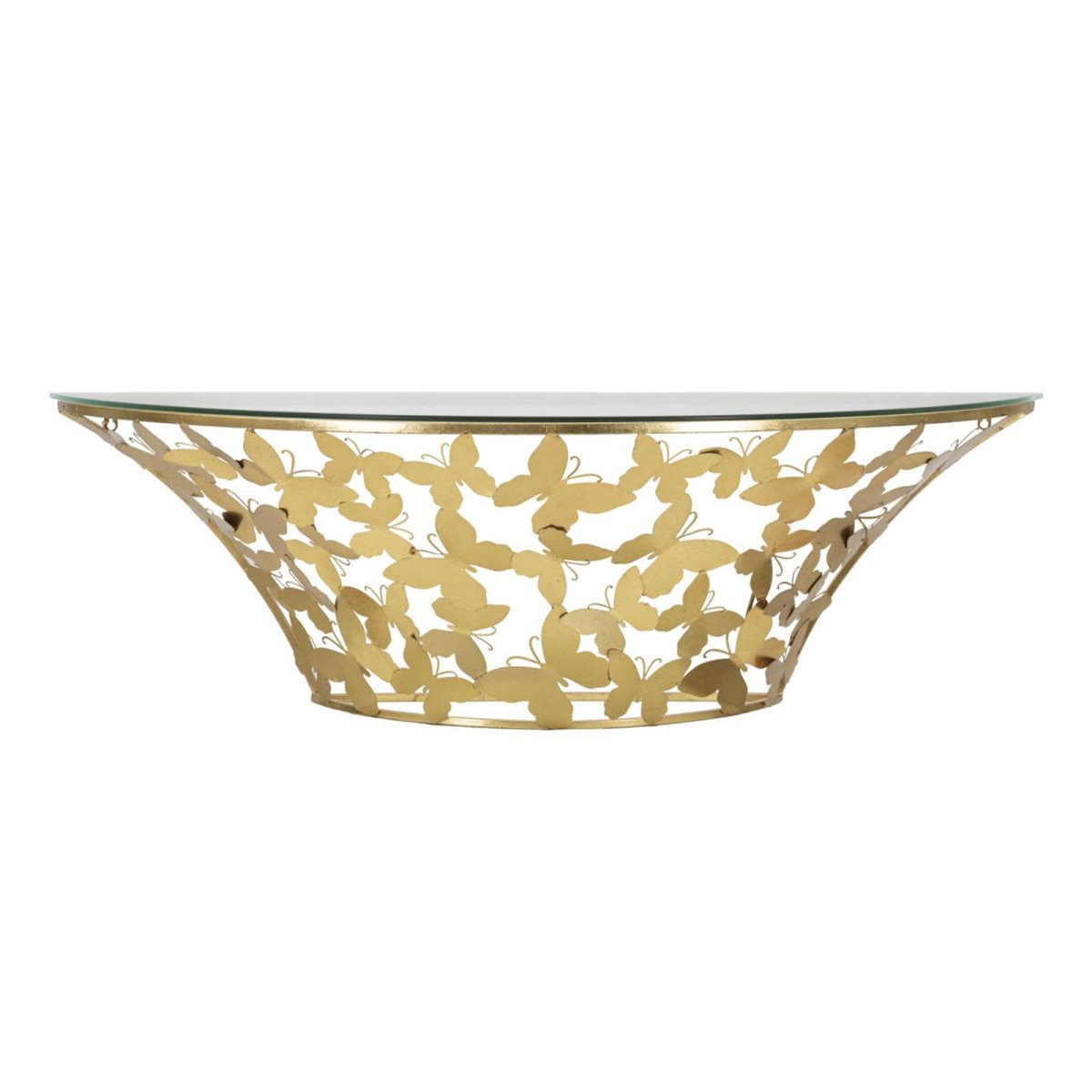 Paris Prix Console Murale Design  Butterfly  120cm Or