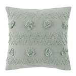 Paris Prix Coussin Déco à Pompons  Alenia  40x40cm Menthe