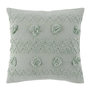 Voir la diapositive 1 : Paris Prix Coussin Déco à Pompons  Alenia  40x40cm Menthe