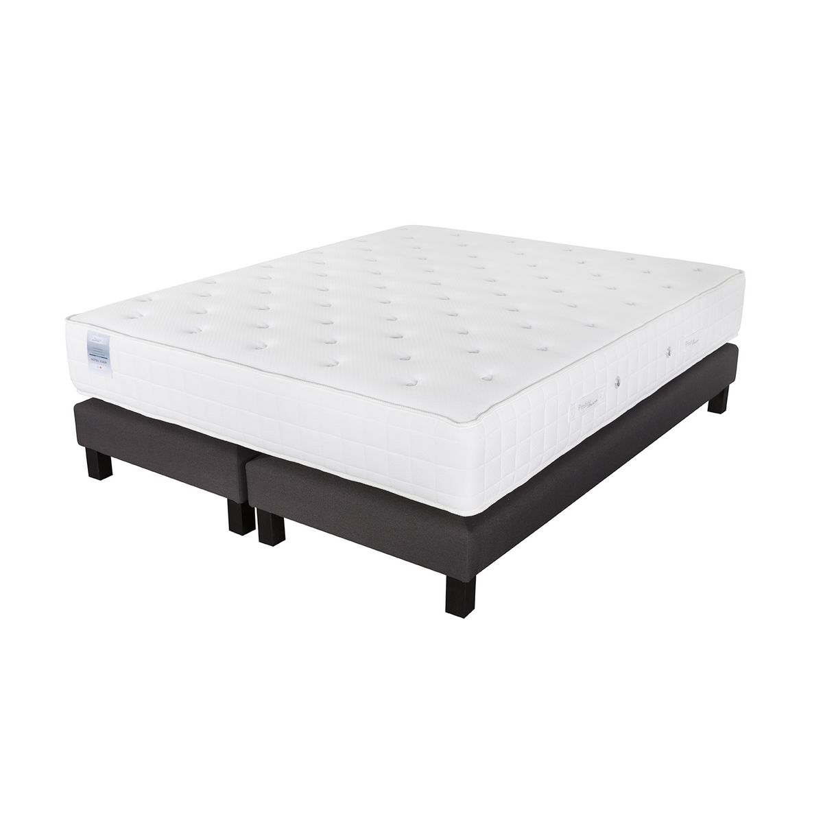 PRESTIGE Collection Ensemble matelas mousse 30cm accueil mémoire de forme 160x200 cm+ sommier 2x80x200 cm HOTEL MEMO