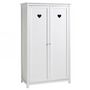 Voir la diapositive 4 : Paris Prix Pack - Lit Enfant, Chevet & Armoire 2 Portes  Amori  Blanc