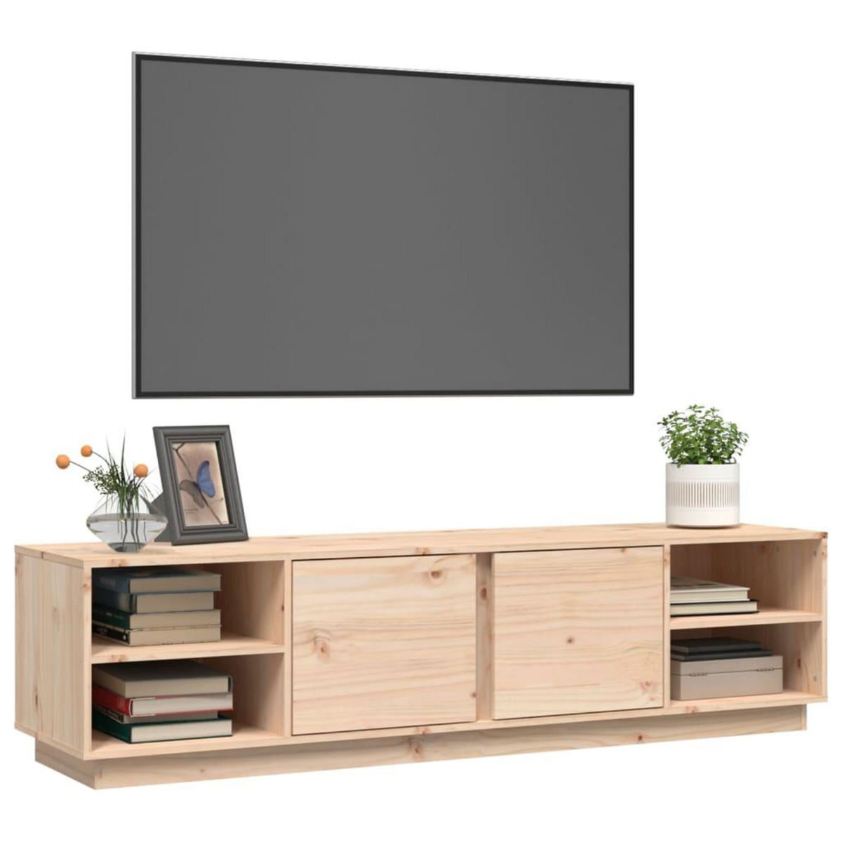VIDAXL Meuble TV 156x40x40 cm Bois de pin massif