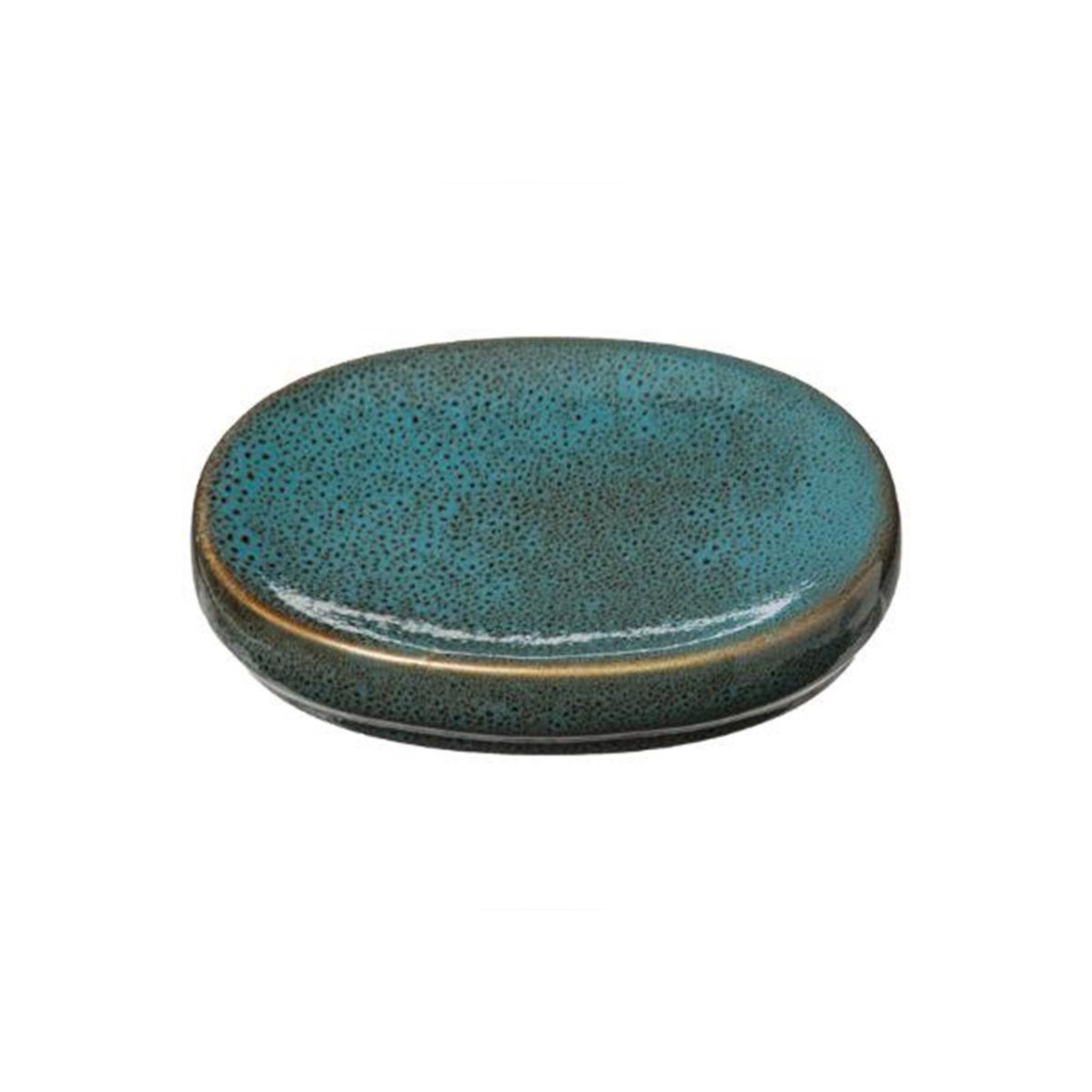FIVE Porte savon céramique  green harmony  14cm vert