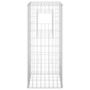 Voir la diapositive 4 : VIDAXL Poteaux a panier de gabion 2 pcs 40x40x100 cm Fer