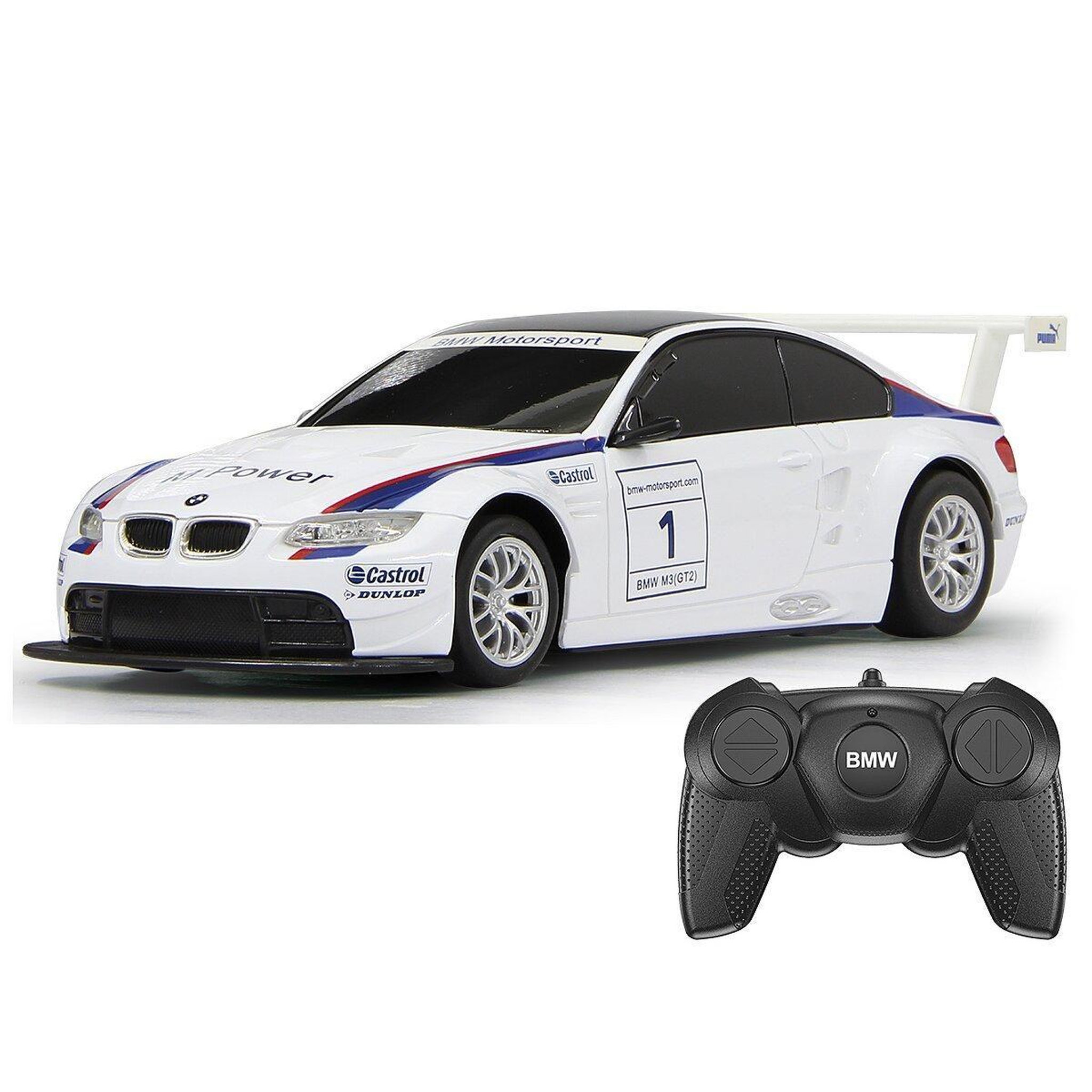 Voir la diapositive 3 : Jamara Voiture télécommandée bmw m3 sport 1:24 blanc 2,4ghz