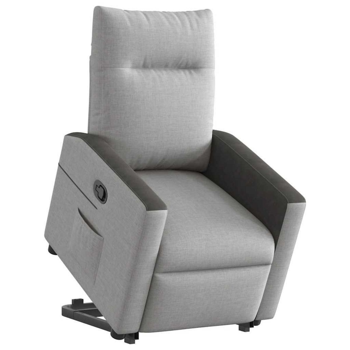 VIDAXL Fauteuil inclinable gris nuage tissu