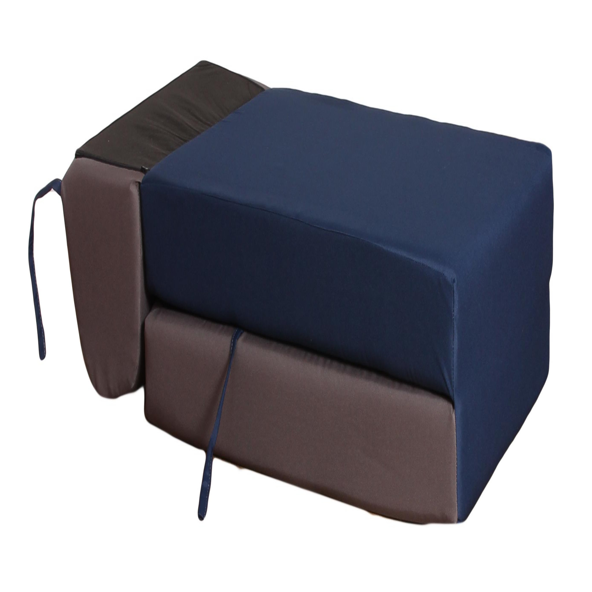 Voir la diapositive 2 : Ops Chauffeuse 1 place bleu et taupe
