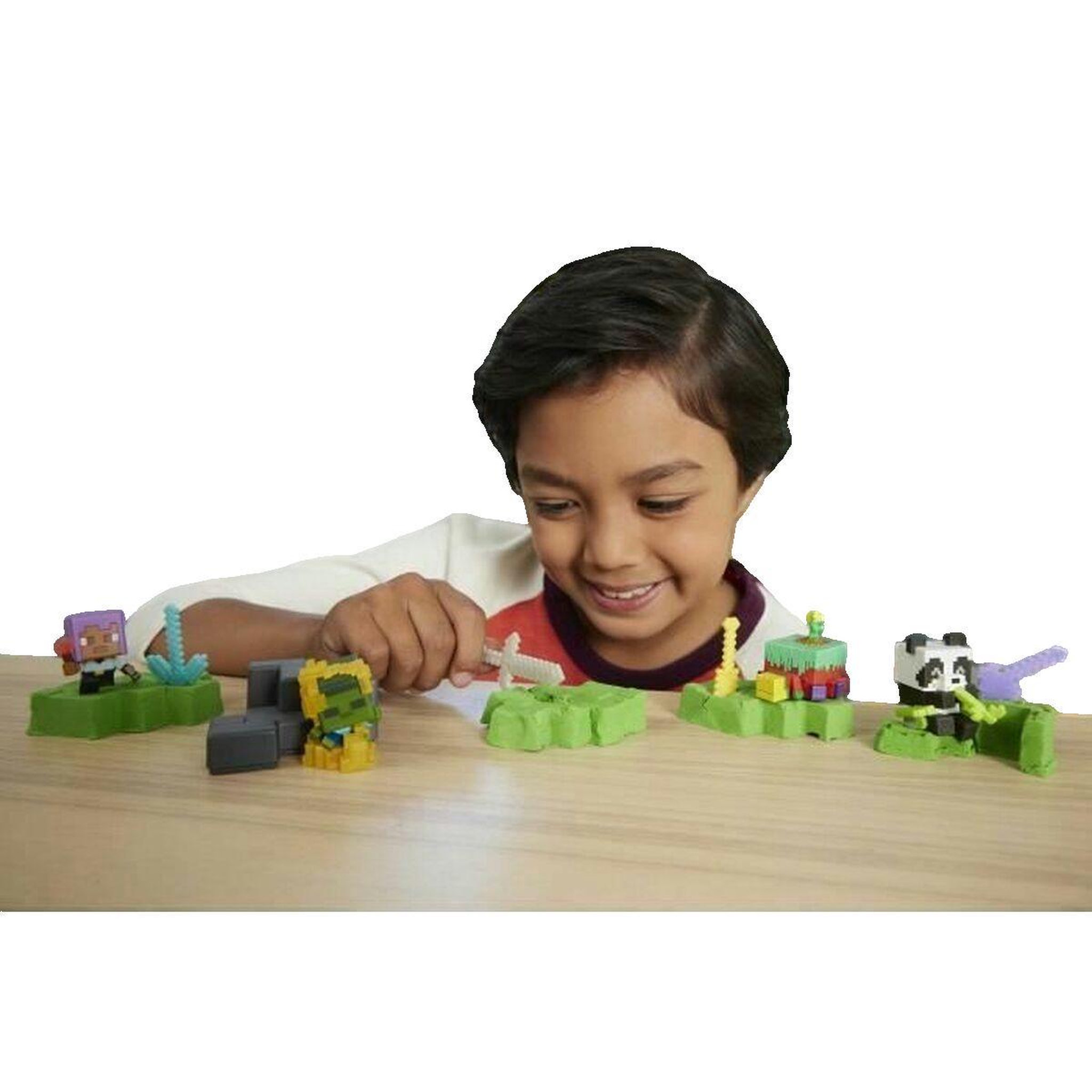 Voir la diapositive 2 : MATTEL Figurine Mattel Minecraft Coloré et détaillé