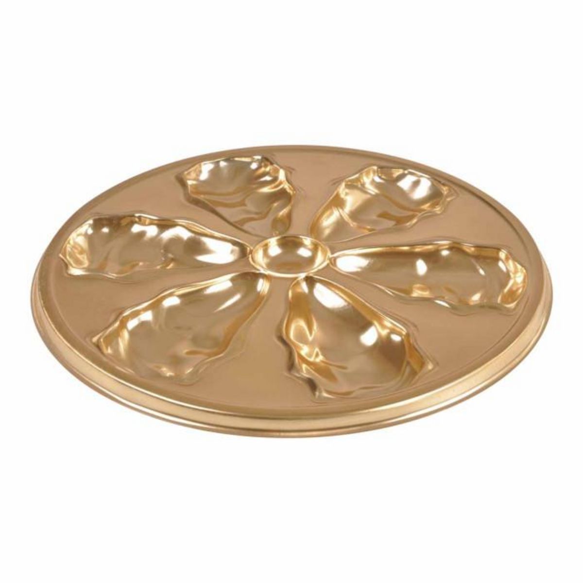 Paris Prix Lot de 2 Plateaux à Huîtres  Lise  25cm Or