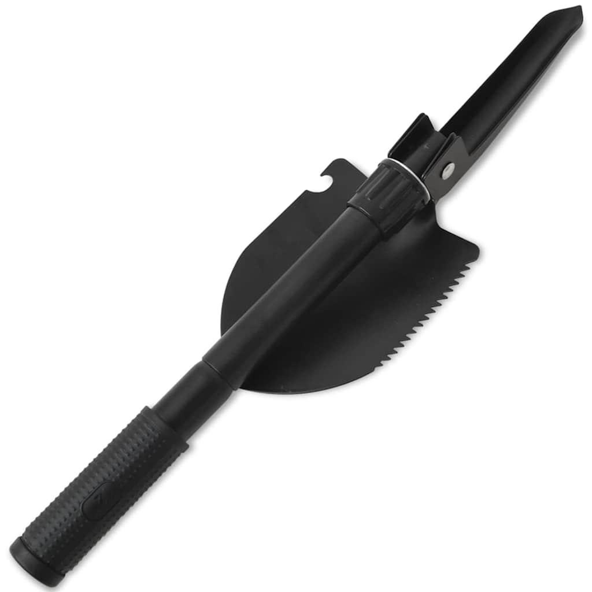 Voir la diapositive 6 : VIDAXL Pelle pliable Acier au carbone Noir