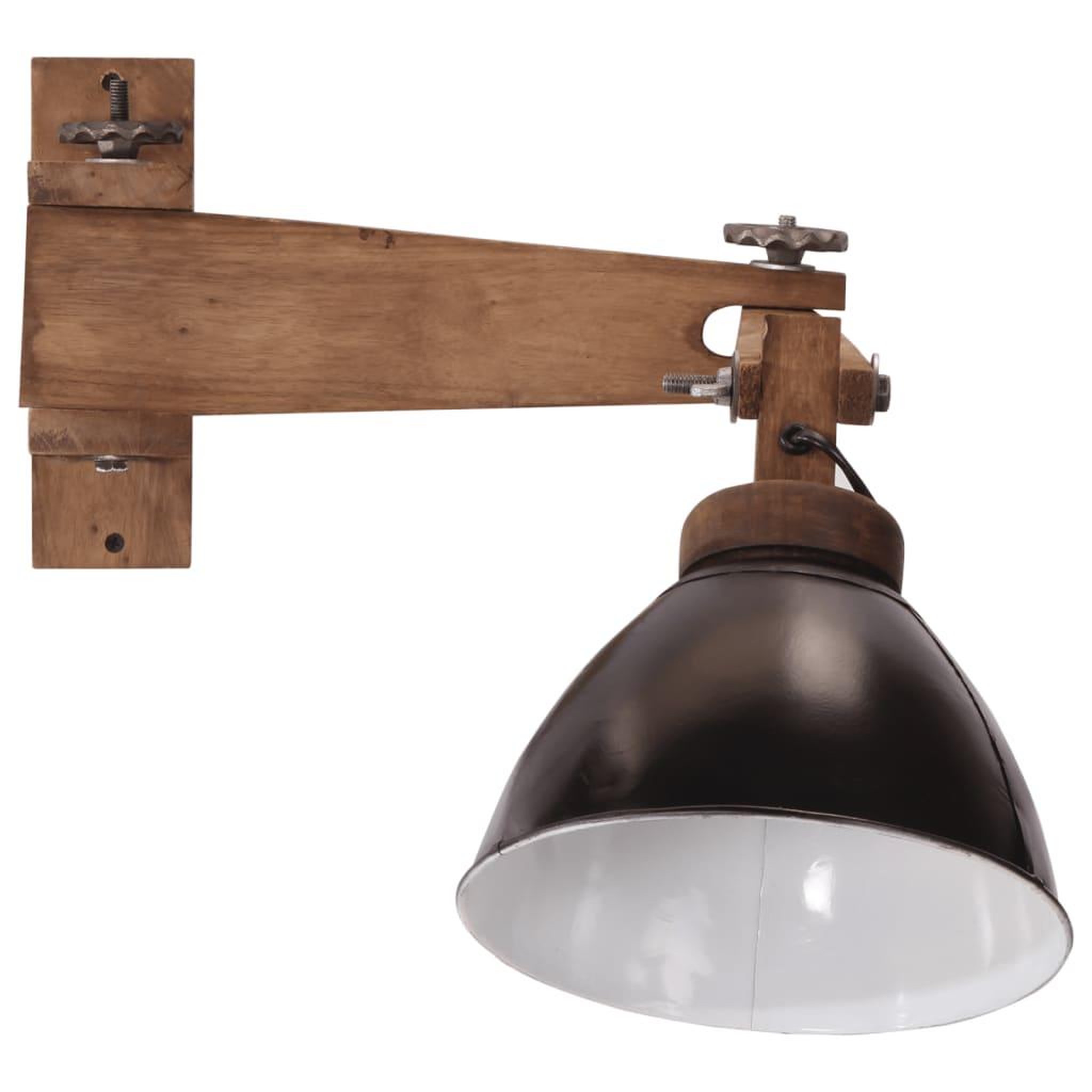 Voir la diapositive 3 : VIDAXL Lampe murale 25 W noir E27