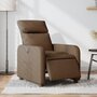 Voir la diapositive 1 : VIDAXL Fauteuil inclinable electrique Marron Tissu