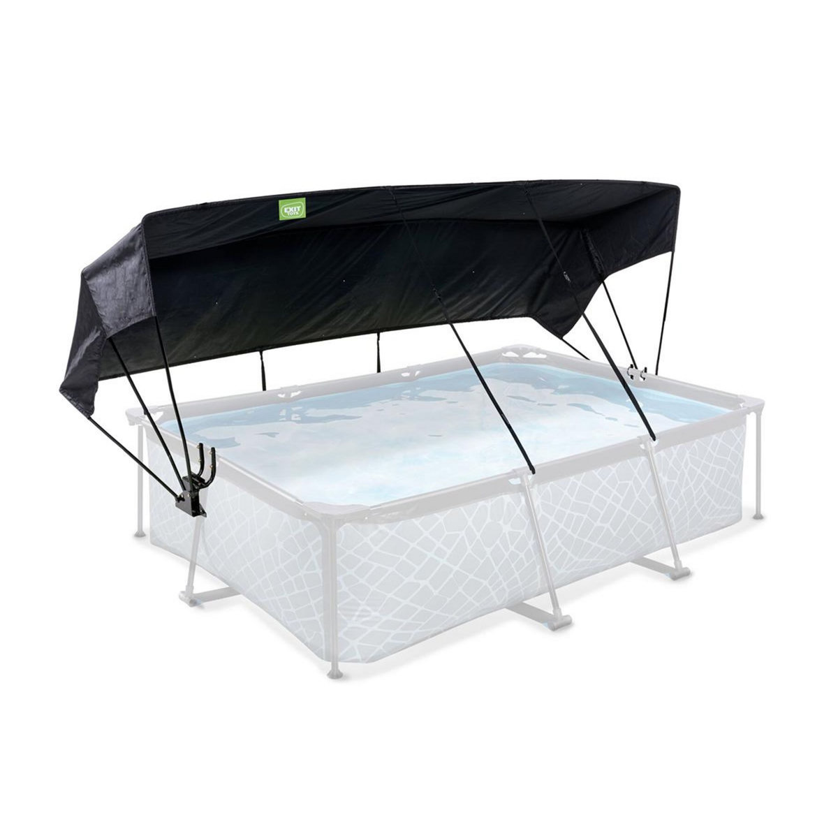 EXIT TOYS Voile d'ombrage pour piscine tubulaire rectangulaire 2,20 x 1,50 m - Exit Toys