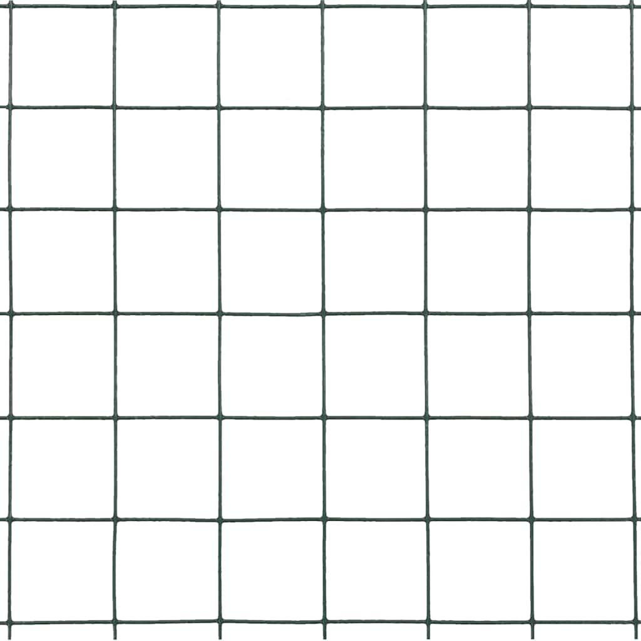 Voir la diapositive 4 : VIDAXL Grillage acier avec revetement en pvc 25x0,5 m vert