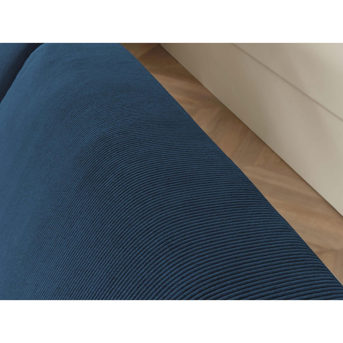 LISA DESIGN Malcom - canapé panoramique d'angle gauche - en velours côtelé