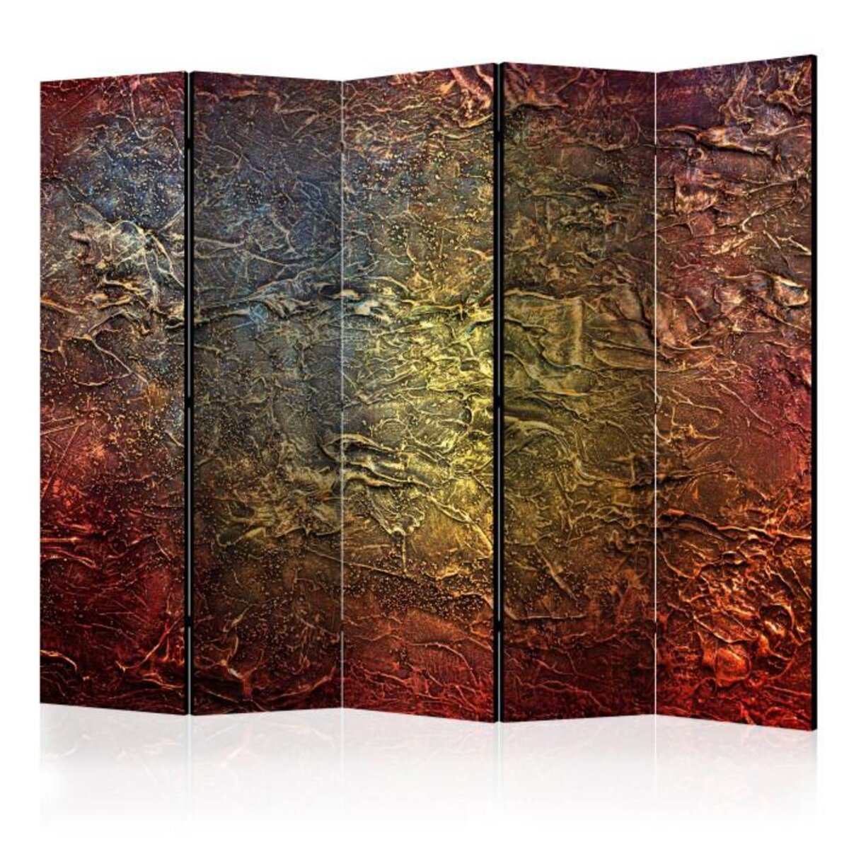 Paris Prix Paravent 5 Volets  Red Gold  172x225cm