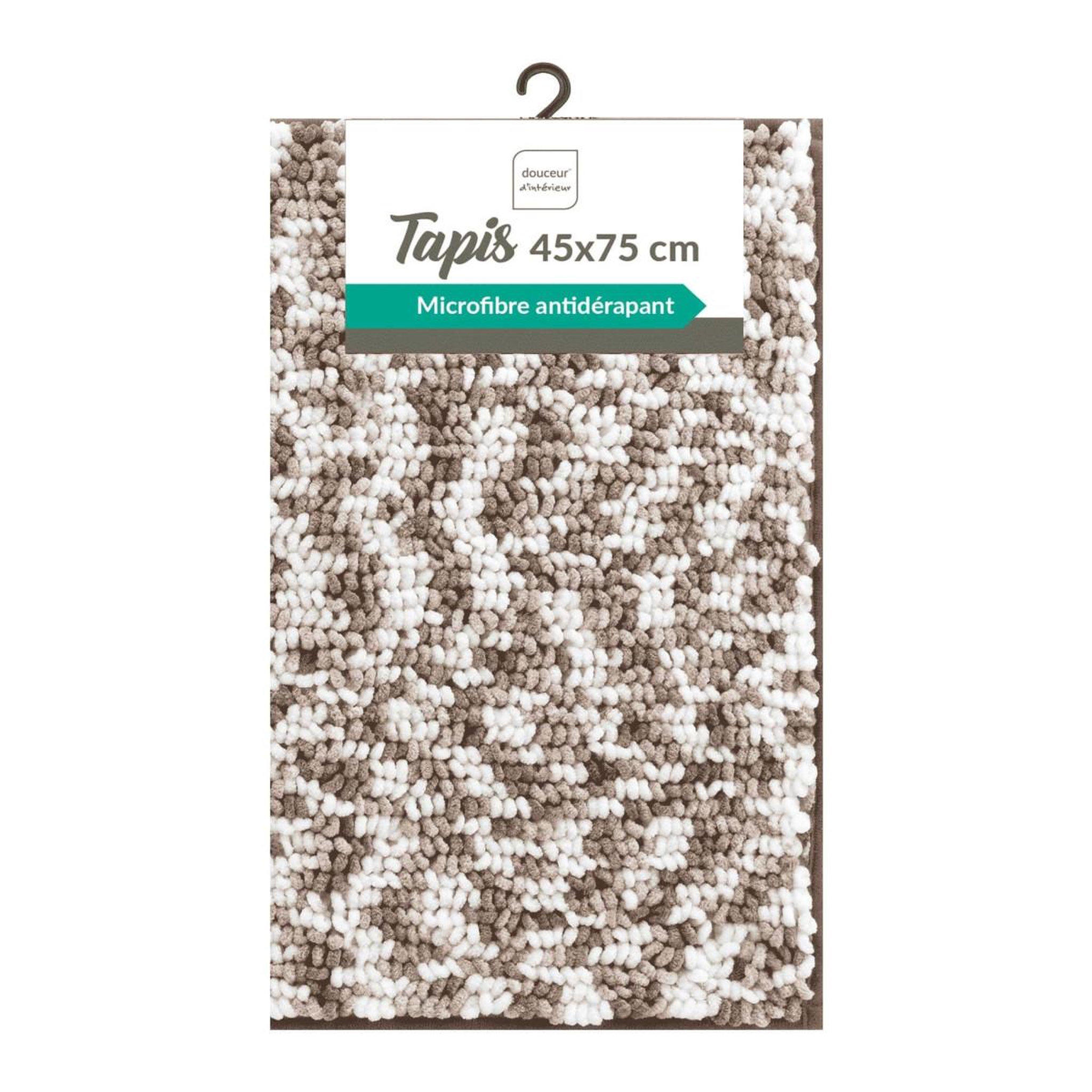 Voir la diapositive 6 : Douceur d'Intérieur Tapis de bain  friza  45x75cm sable & marron