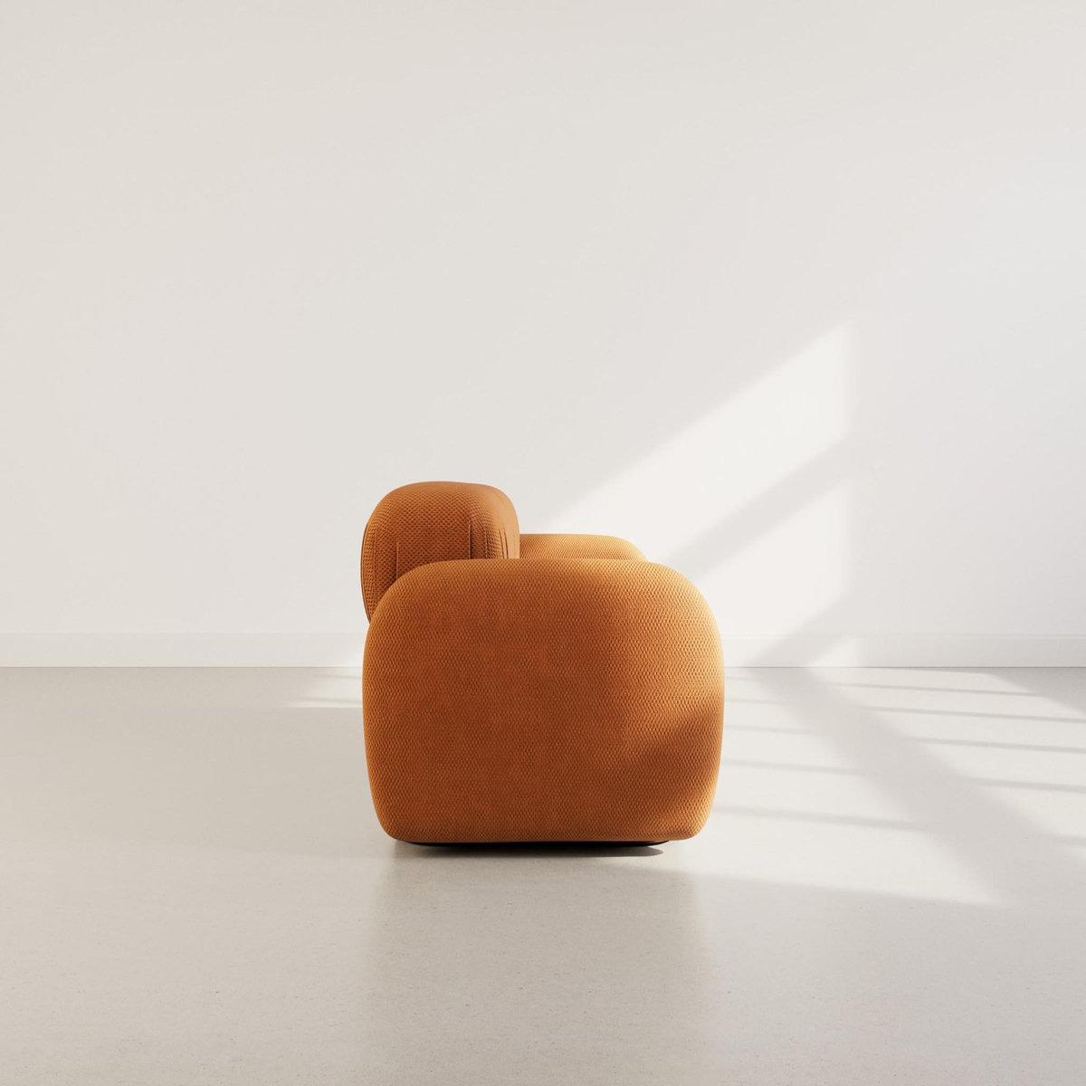 LISA DESIGN Penelope - canapé droit modulable 2 places en velours texturé