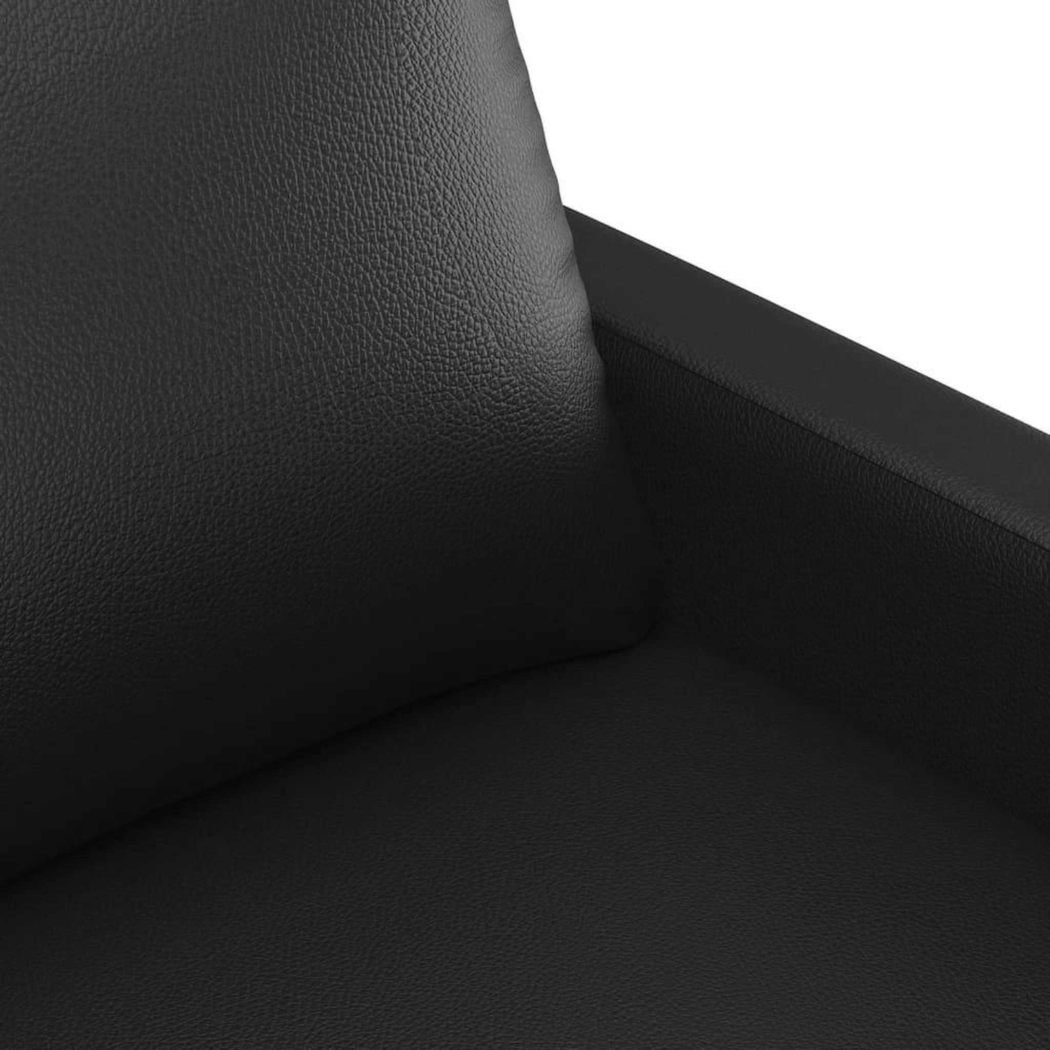 Voir la diapositive 5 : VIDAXL Ensemble de canapes 2 pcs avec coussins Noir Similicuir