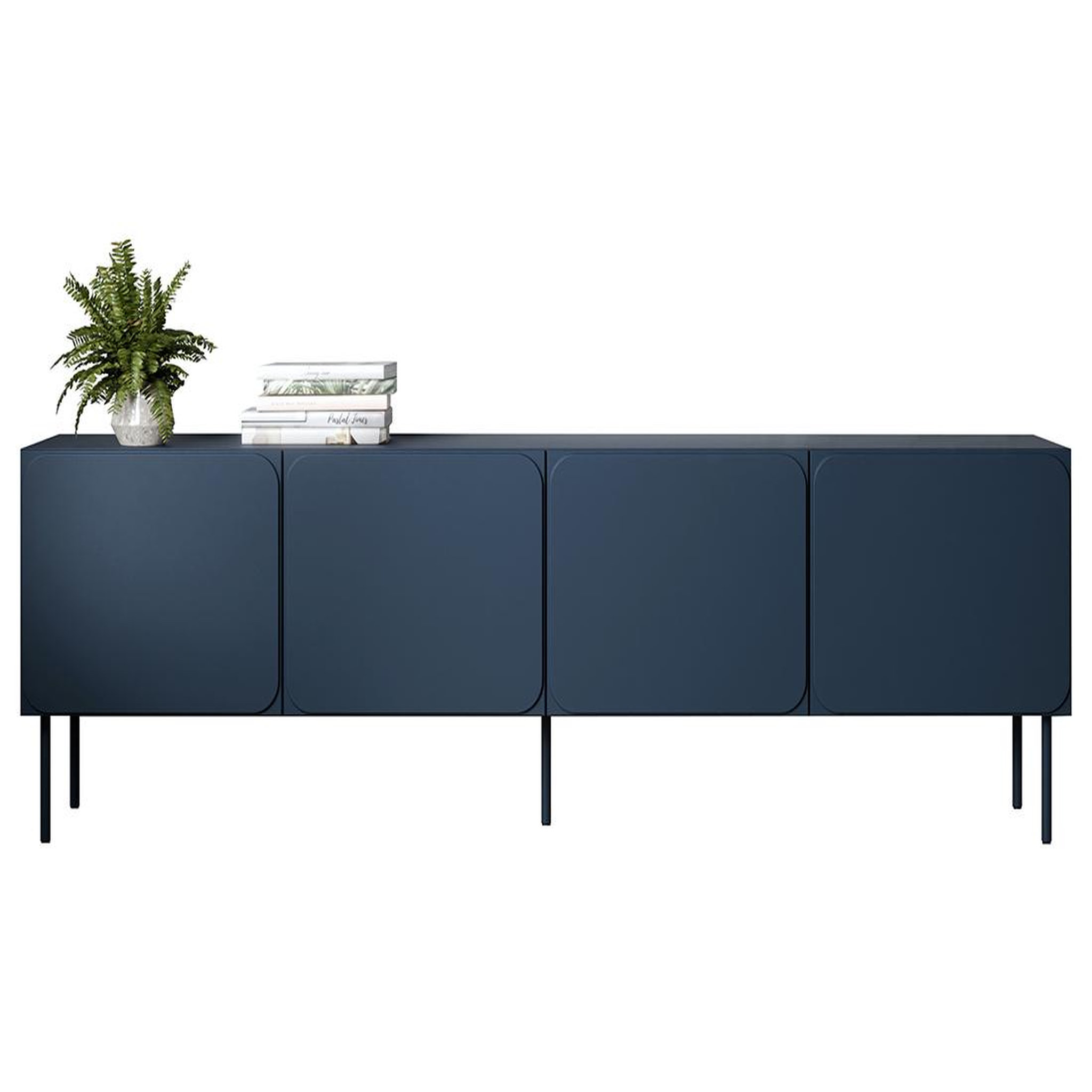 Voir la diapositive 4 : BEST MOBILIER Elvis - meuble tv 200 cm - 4 portes