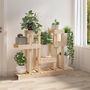 Voir la diapositive 3 : VIDAXL Support a plantes 104,5x25x77,5 cm Bois massif de pin