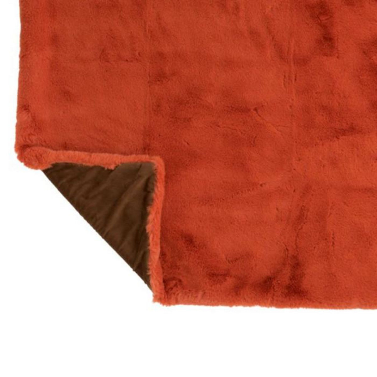 Paris Prix Plaid Imitation Fourrure  Cutie  130x180cm Orange