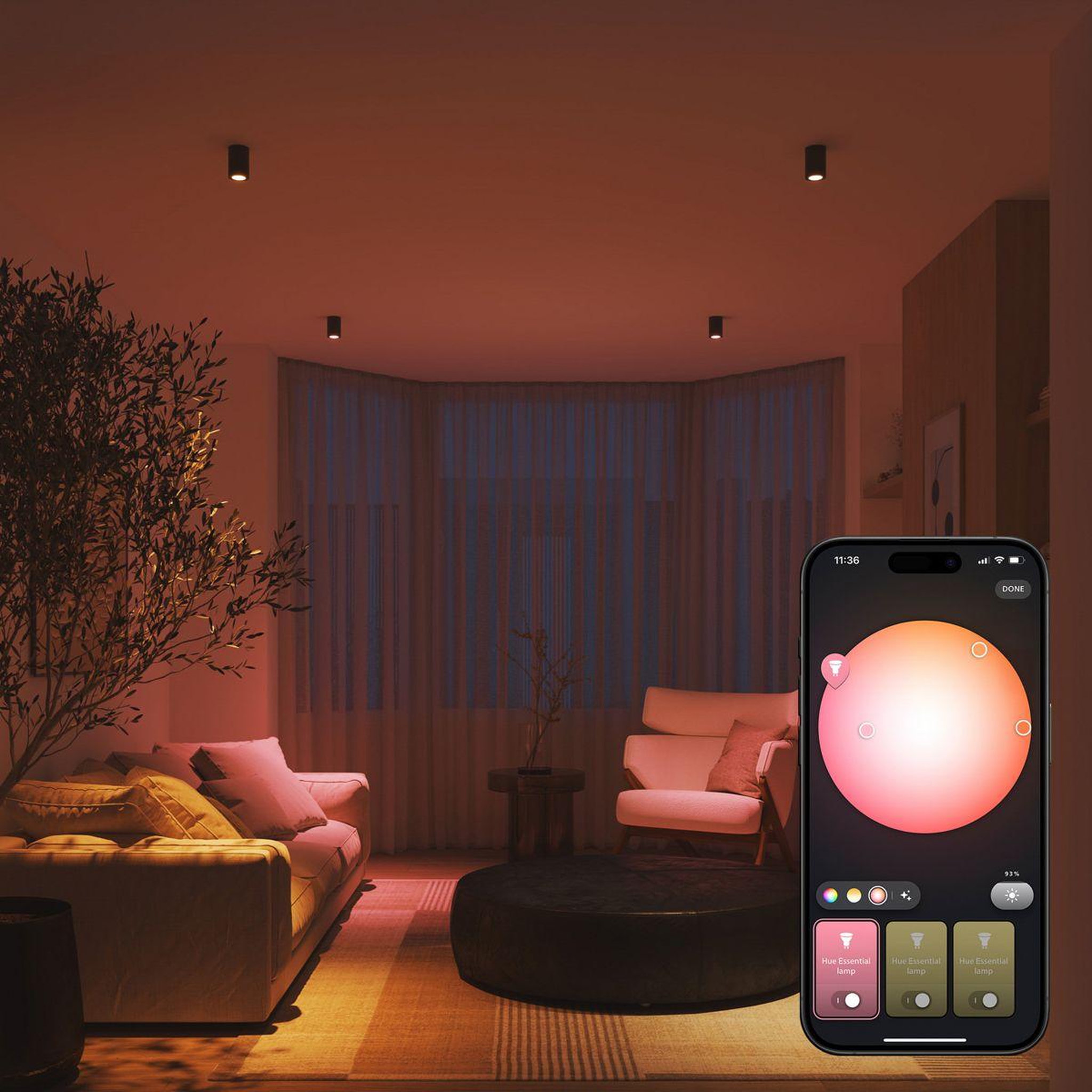 Voir la diapositive 4 : PHILIPS HUE Pack essential- 3/gu10 white&color ambiance