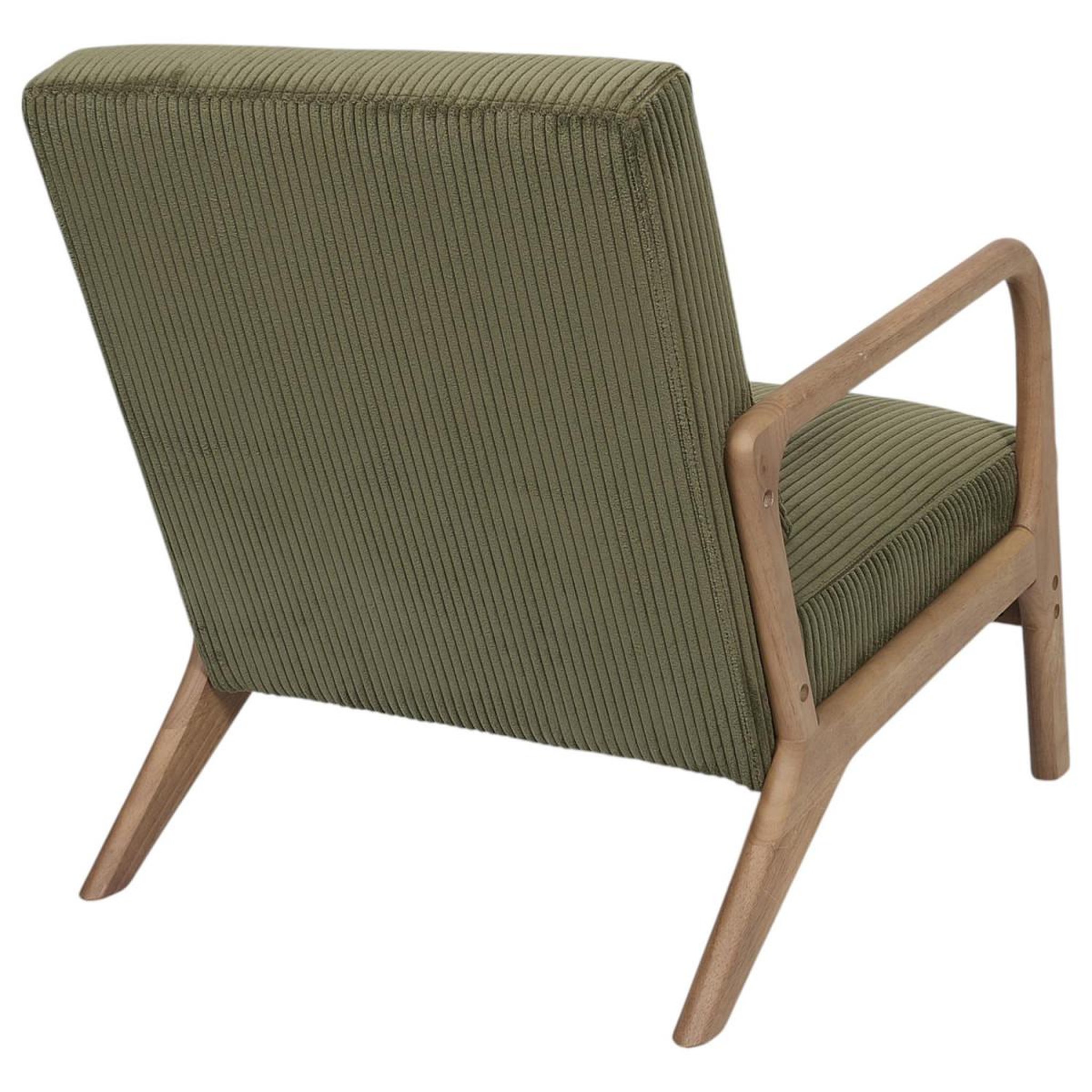 Voir la diapositive 4 : The Home Deco Factory Fauteuil côtelé design  scott  75cm vert