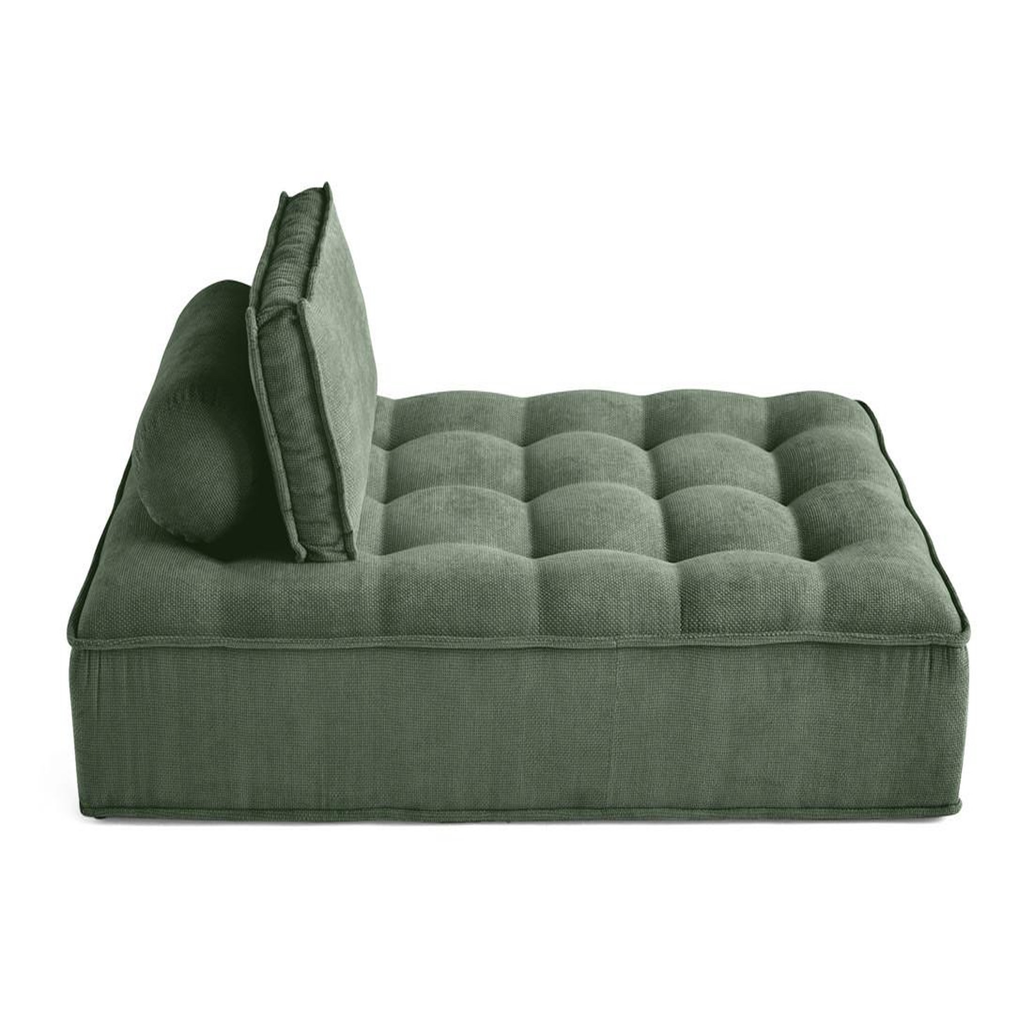 Voir la diapositive 4 : BEST MOBILIER Marisol - module d'assise méridienne - velours texturé