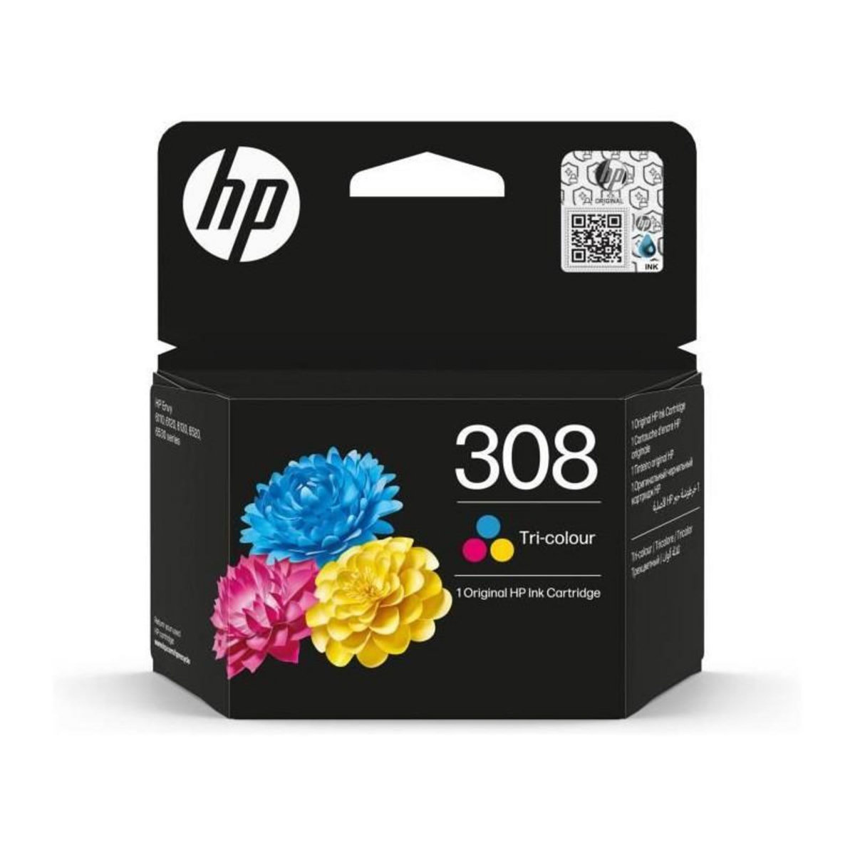 HP Cartouche d'encre HP 308 authentique tricolore (7FP20UE) pour HP Envy 6110, 6120, 6130, 6520, 6530