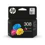 Voir la diapositive 1 : HP Cartouche d'encre HP 308 authentique tricolore (7FP20UE) pour HP Envy 6110, 6120, 6130, 6520, 6530
