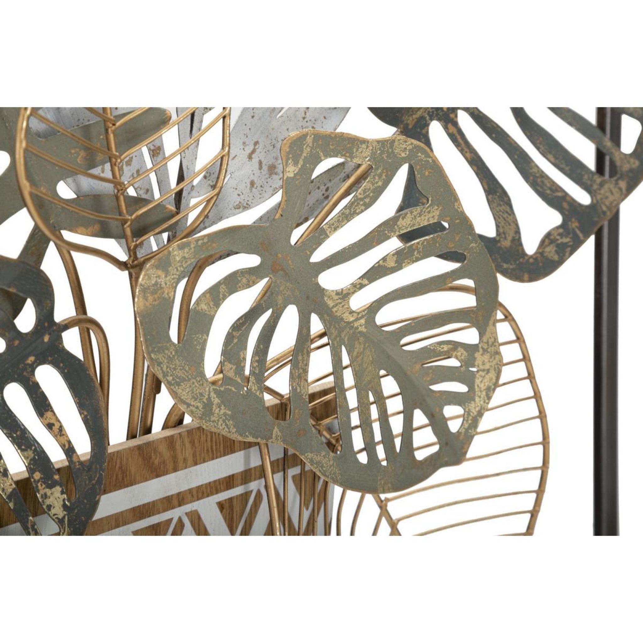 Voir la diapositive 3 : Paris Prix Décoration murale encadrée en métal  vaso  62cm multicolore