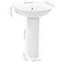 Voir la diapositive 6 : VIDAXL Lavabo autoportant avec socle Ceramique Blanc 520x440x190 mm