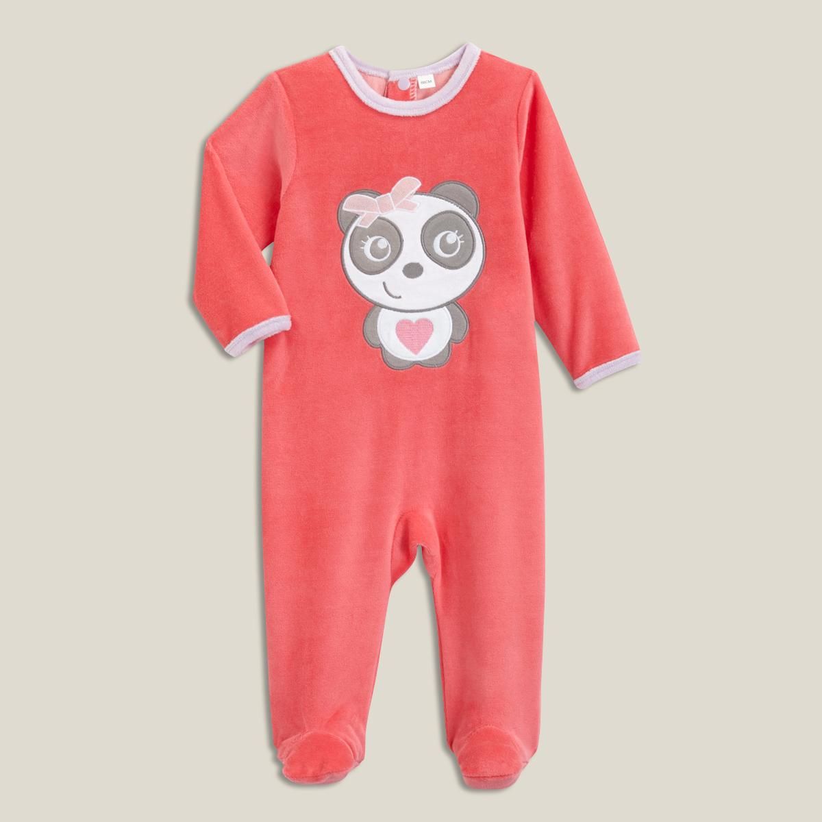 IN EXTENSO Pyjama en velours bébé