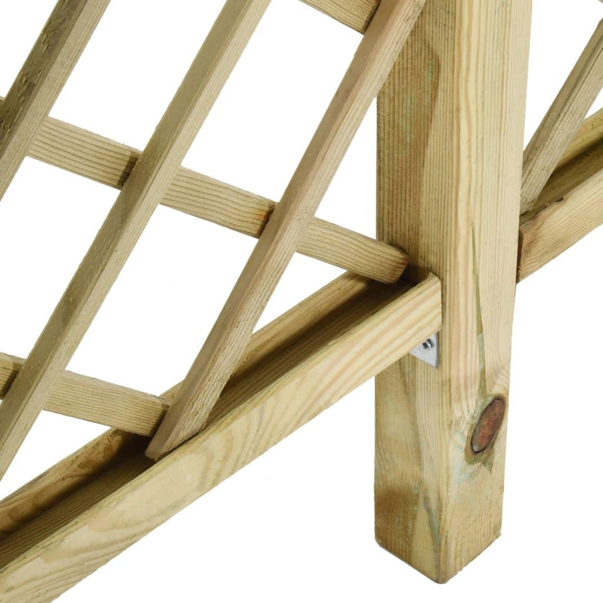 Voir la diapositive 4 : VIDAXL Cloture a treillis de jardin avec pergola 300x50x200 cm pin